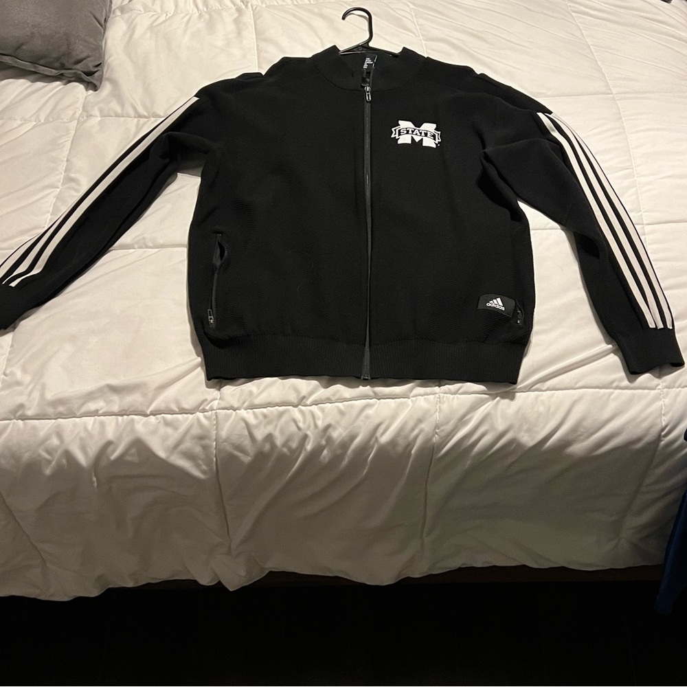 Mississippi State Adidas full zip knit sweater/sweatshirt